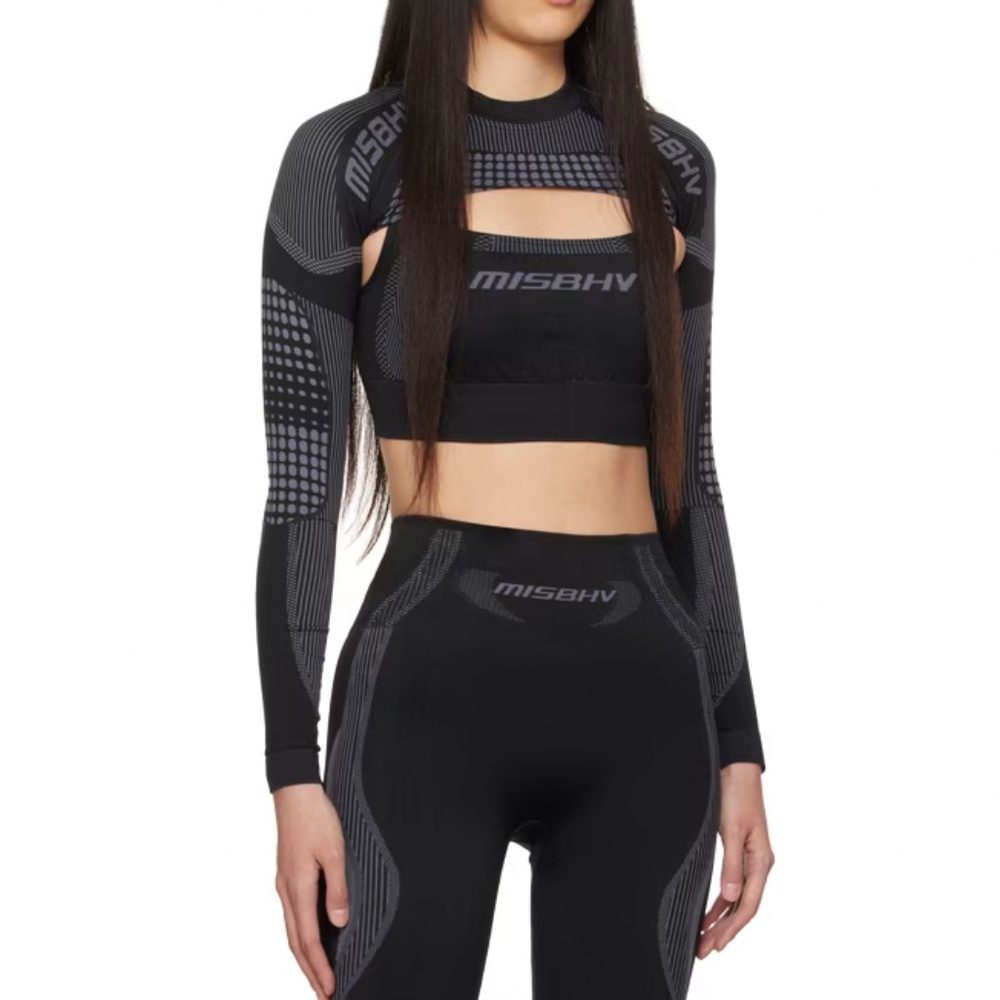 MISBHV Logo Printed Performance Shrug Sport Top L/XL new